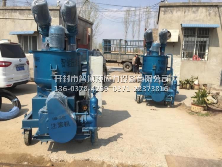 甘肅蘭州黃河橋工程使用我公司智能壓漿設備